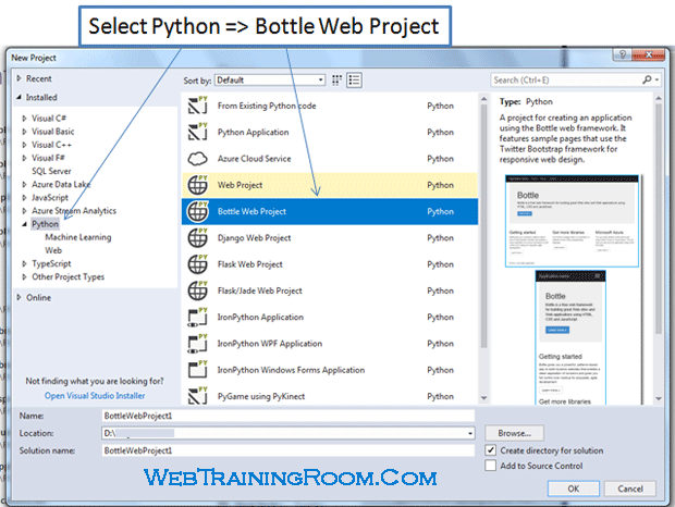 create python web application
