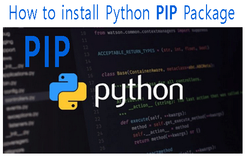 install pip package in window