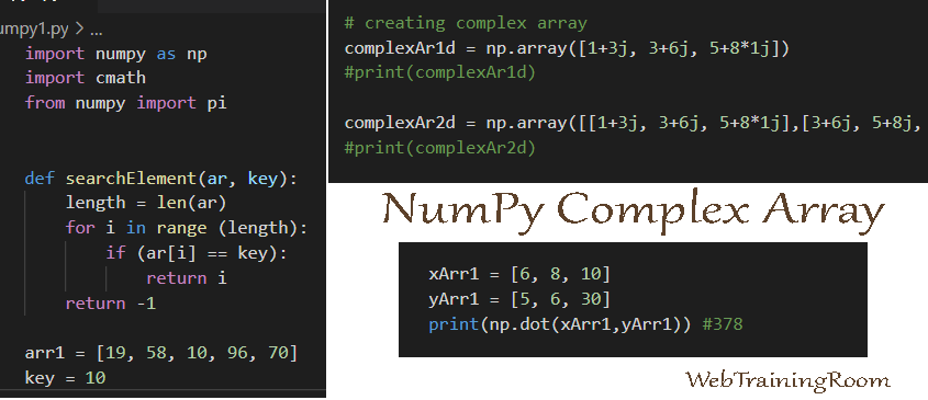 numpy complex array example